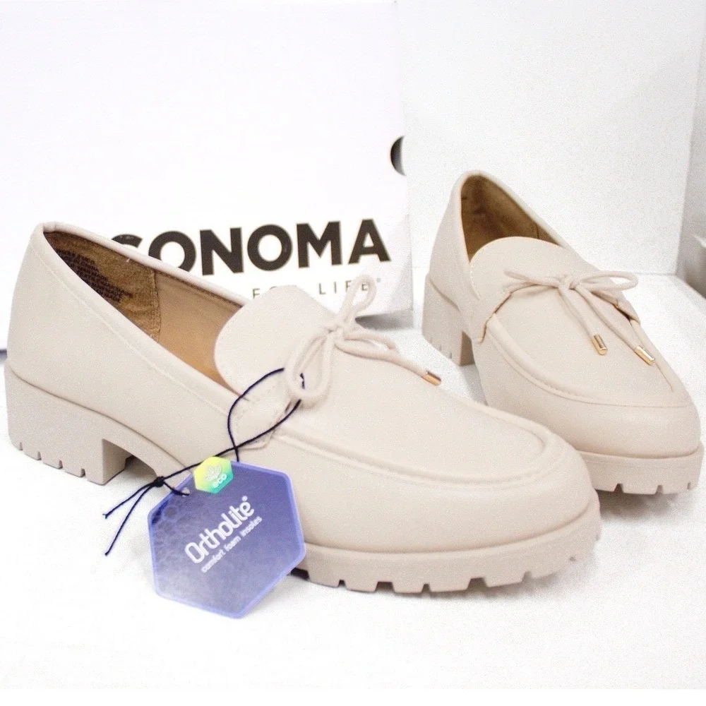 New! SONOMA LOAFERS Slip On Shoes Size 8.5- New With Tags